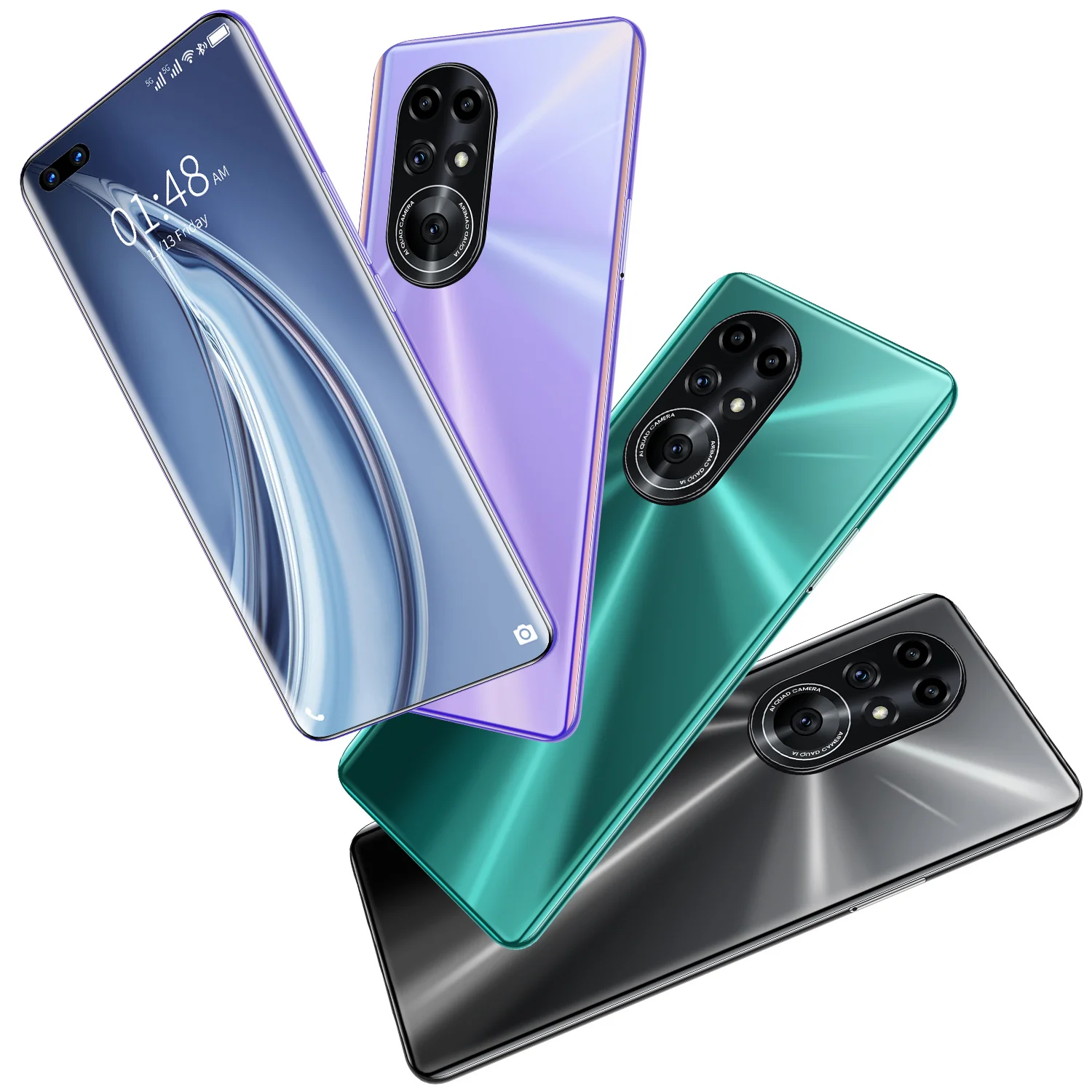 

7.3Inch Big Touch Screen Mobilephone 8+256GB Smartphone Finger Print Unlocked Face ID Cellphone