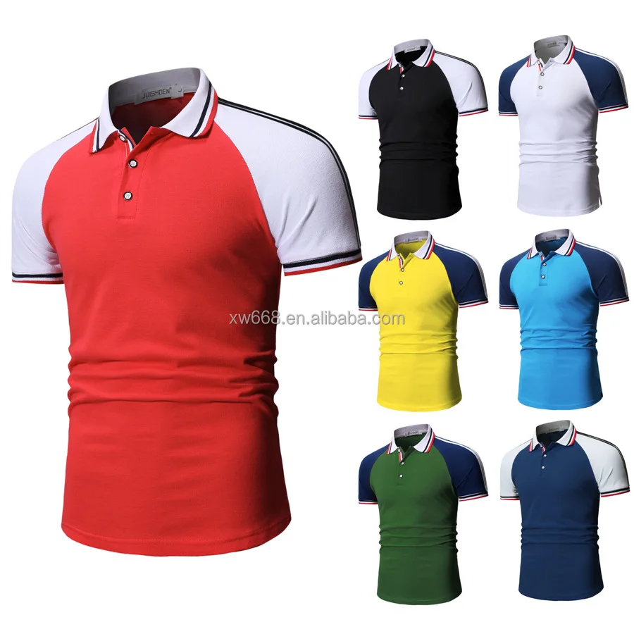 

2022 summer new trade short sleeve polo shirt men's young men's lapel short sleeve