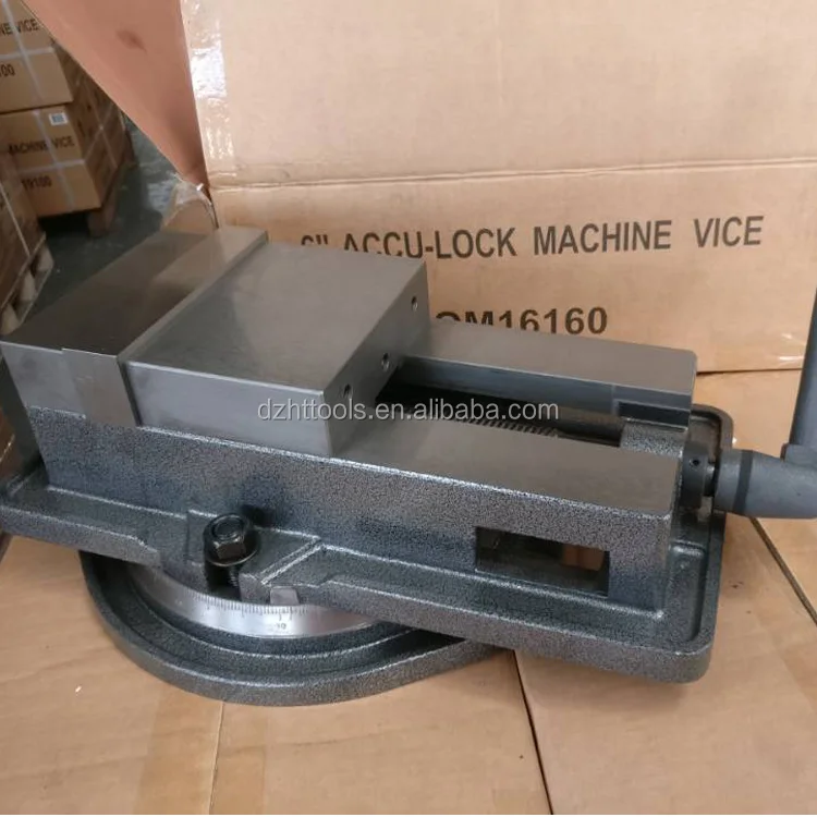 100mm x100mm Swivel Base Accu-Lock pull-down Milling Machine Vice QM16100 4" 