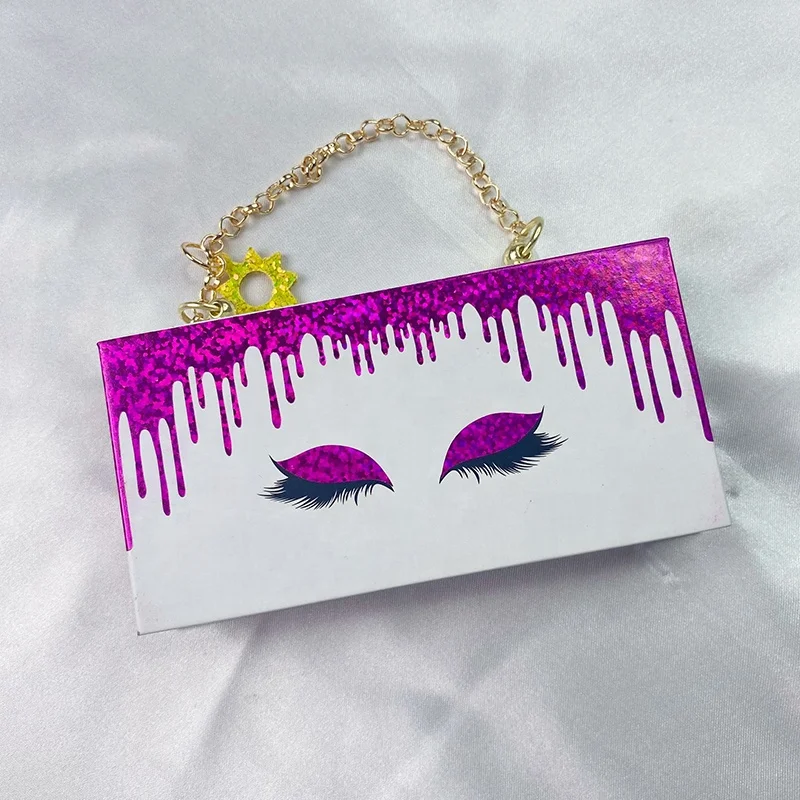 

Create your own new design wholesale lash box wispy fluffy mink eyelashes custom eyelash packaging boxes vendor