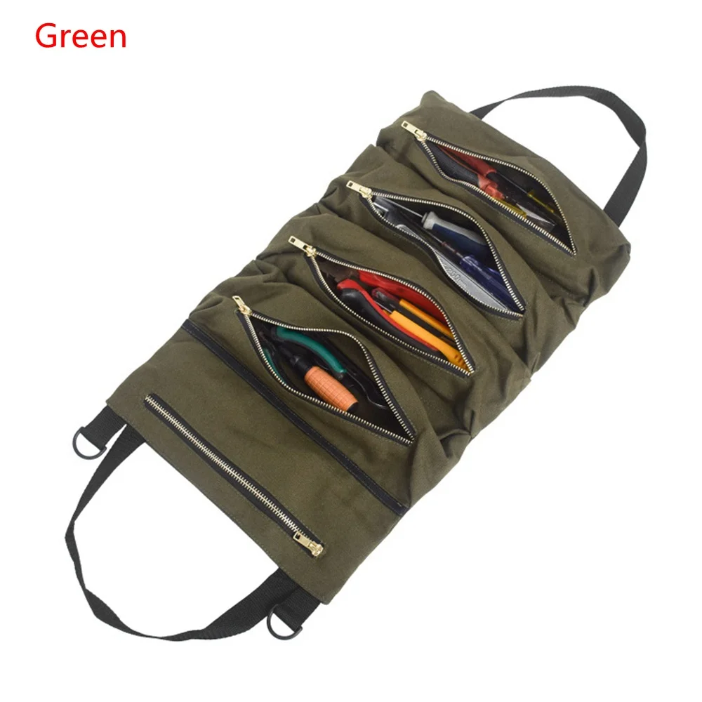 

Twinkle Wrench Pouch Car Kit Portable Storage Multi-Purpose Tool Roll Up Bag With Custom Logo