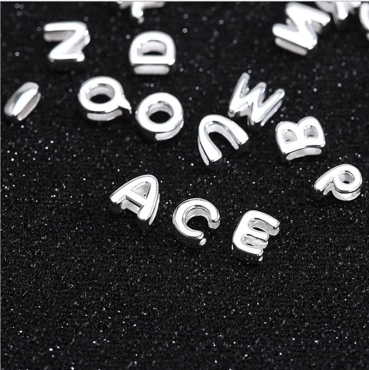 

QiuHan fashion 925 sterling silver accessories 26 letters