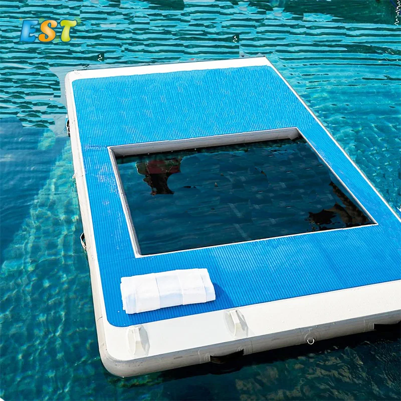 

Open Water Floating Sea Pool Inflatable Yacht Floating Beach Ocean Sea Swimming Pool, Grey, white, blue, green, pink, red