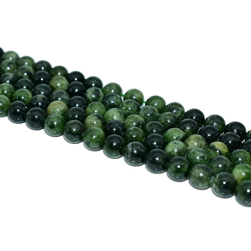 Wholesale Natural Green Diopside Loose Gemstone Beads 6/8/10mm round Shape for DIY Jewelry Making Stone Beads