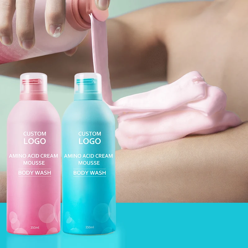 

Hot Sale Vegan Lightening Whitening Shower Gel Gel Douche Blanchissant Mousse Foam Cream Bodywash