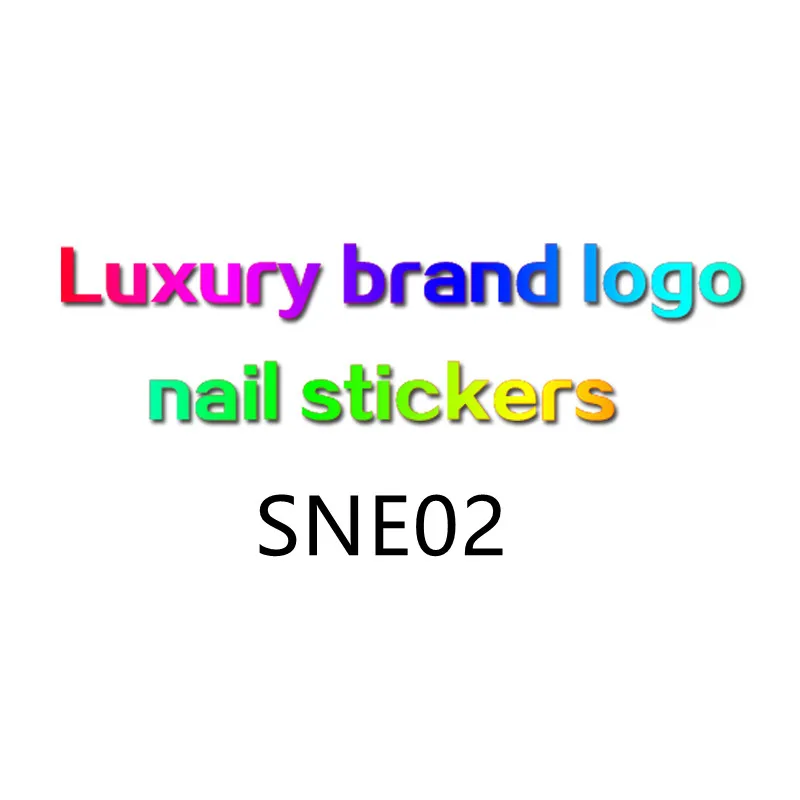 

Nail Art DIY Luxury Brand Logo Nail Art Supplies Metal 3d Nail Decoration, Picture