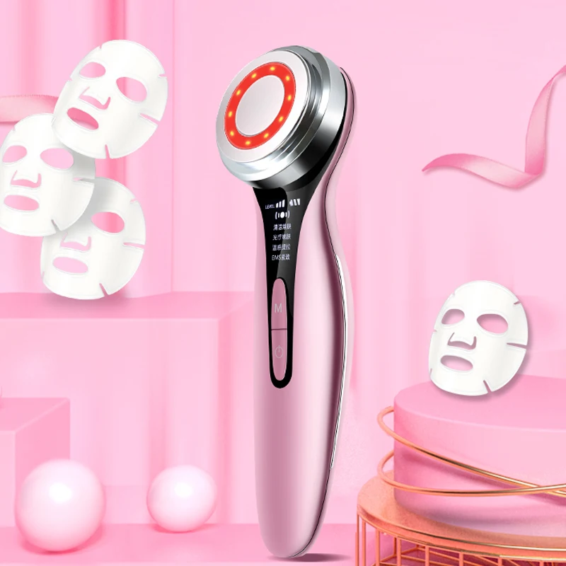 

Wholesale custom Facial Cleansing RF Radio Frequency LED Photon Skin Care Device Face Lifting Tighten Machine