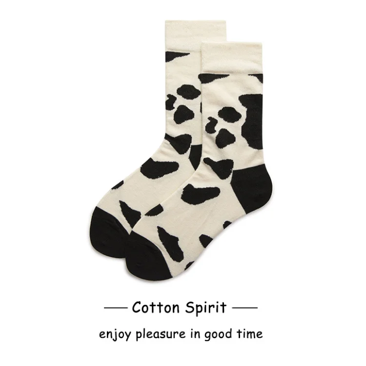 

Cow Printed Socks Lovely Harajuku Japanese Style Cotton Women Trend Winter Warm Socks Calcetines Mujer sox, Colors