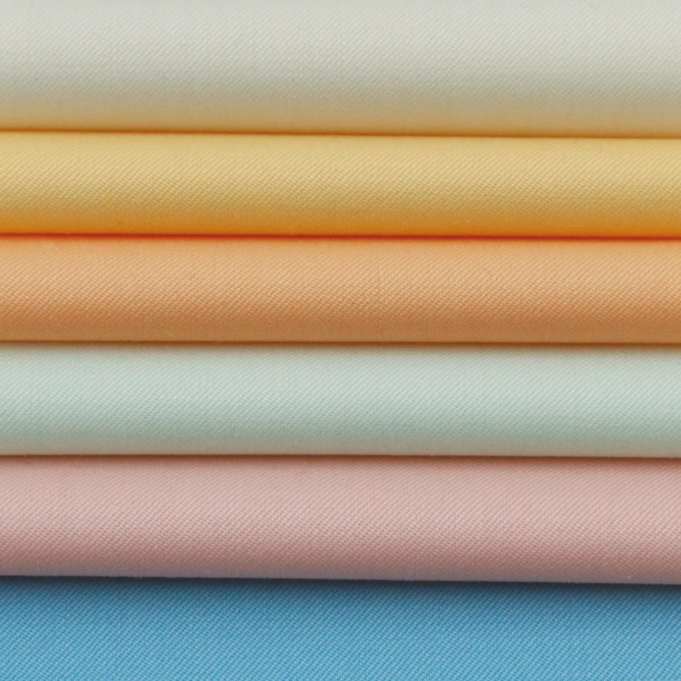 Elegant Wool Suit Fabric 45%W 51.5%P 3.5%LY Wool/Polyester Fabric Twill for Women's Suit Garments Clothing