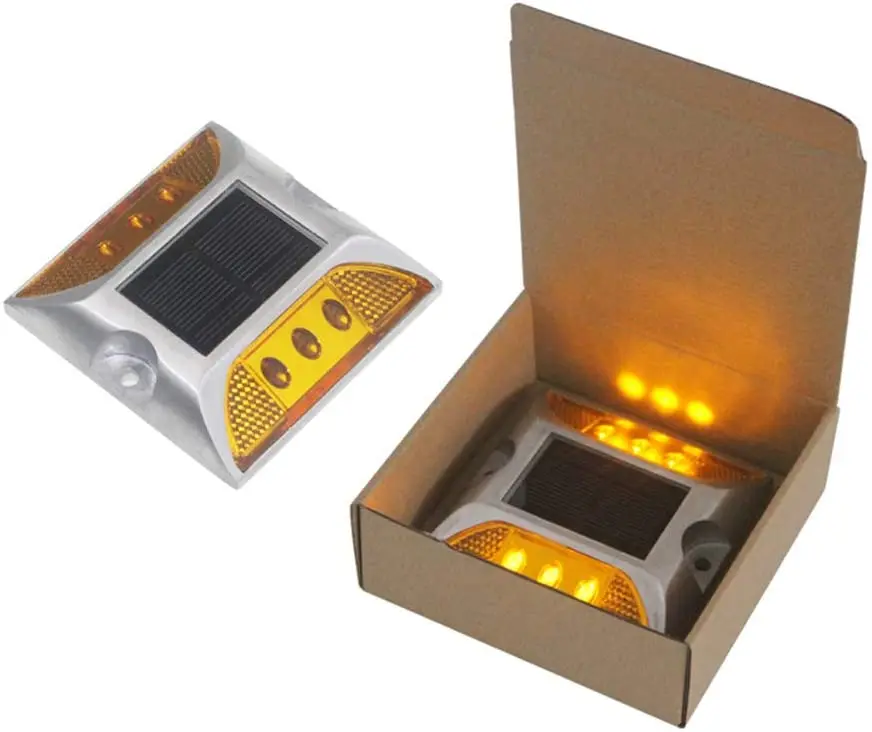 
colored LED solar Aluminum cat eye road stud reflector 