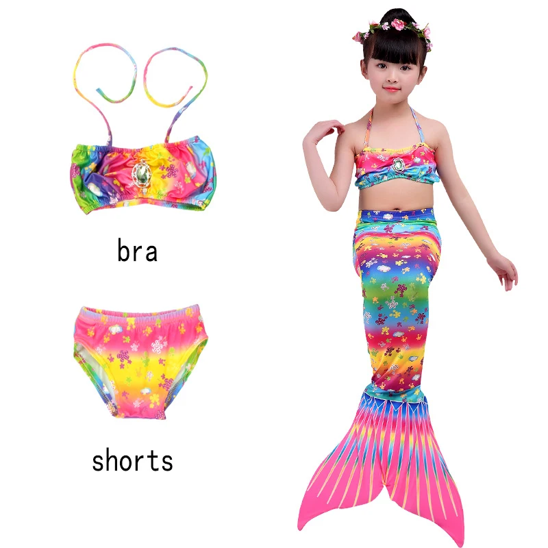 

monovin zeemeermin Mermaid cosplay costume girls underwear beach bikini high quality polyester material