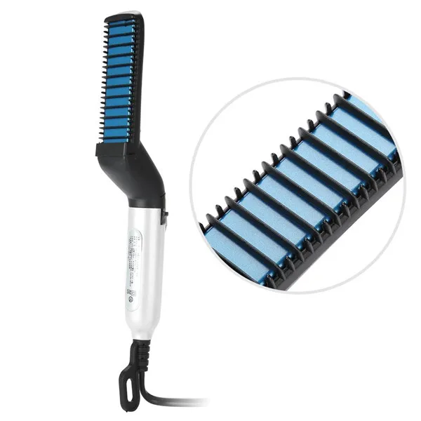 

2019 Upgrade Beard Straightener hair Straightening Heat Brush Comb Modelling comb For Man