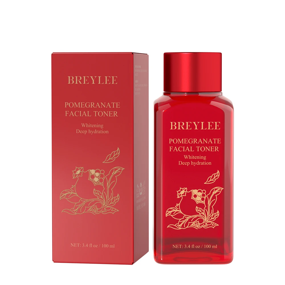 

BREYLEE red Pomegranate facial toner soften and bright skin moisturizing deep hydration whitening toner K1