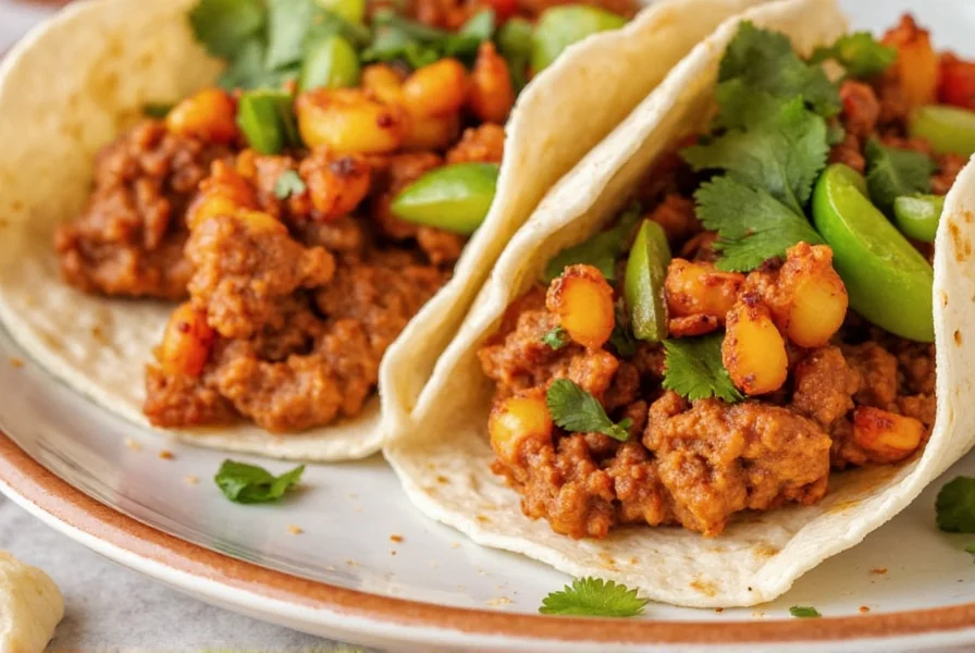 Homemade Chipotle-style ingredients arranged on kitchen counter