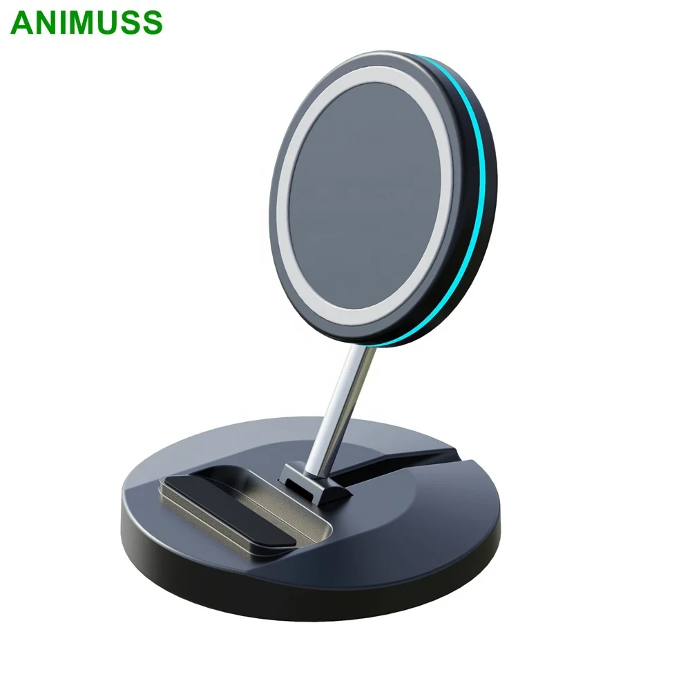 

3 In 1 Folding Magnetic Wireless Charger Charging Stand for Apple iPhone 12