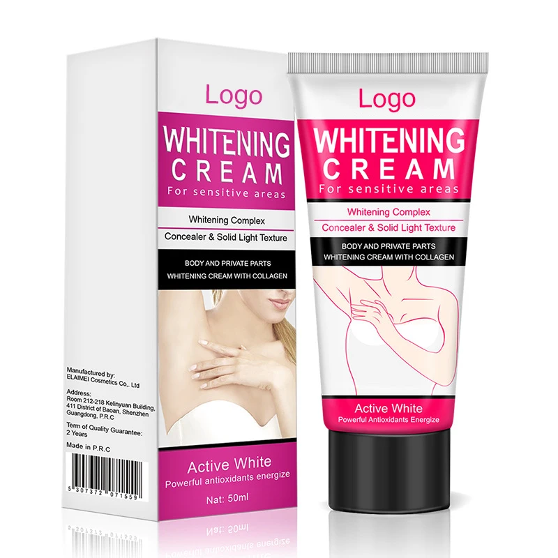 

All Natural Skin Whitening Cream Underarm Intimate Bleaching Lightening Melanin Face Whitening Skinlite Cream For Black People, White