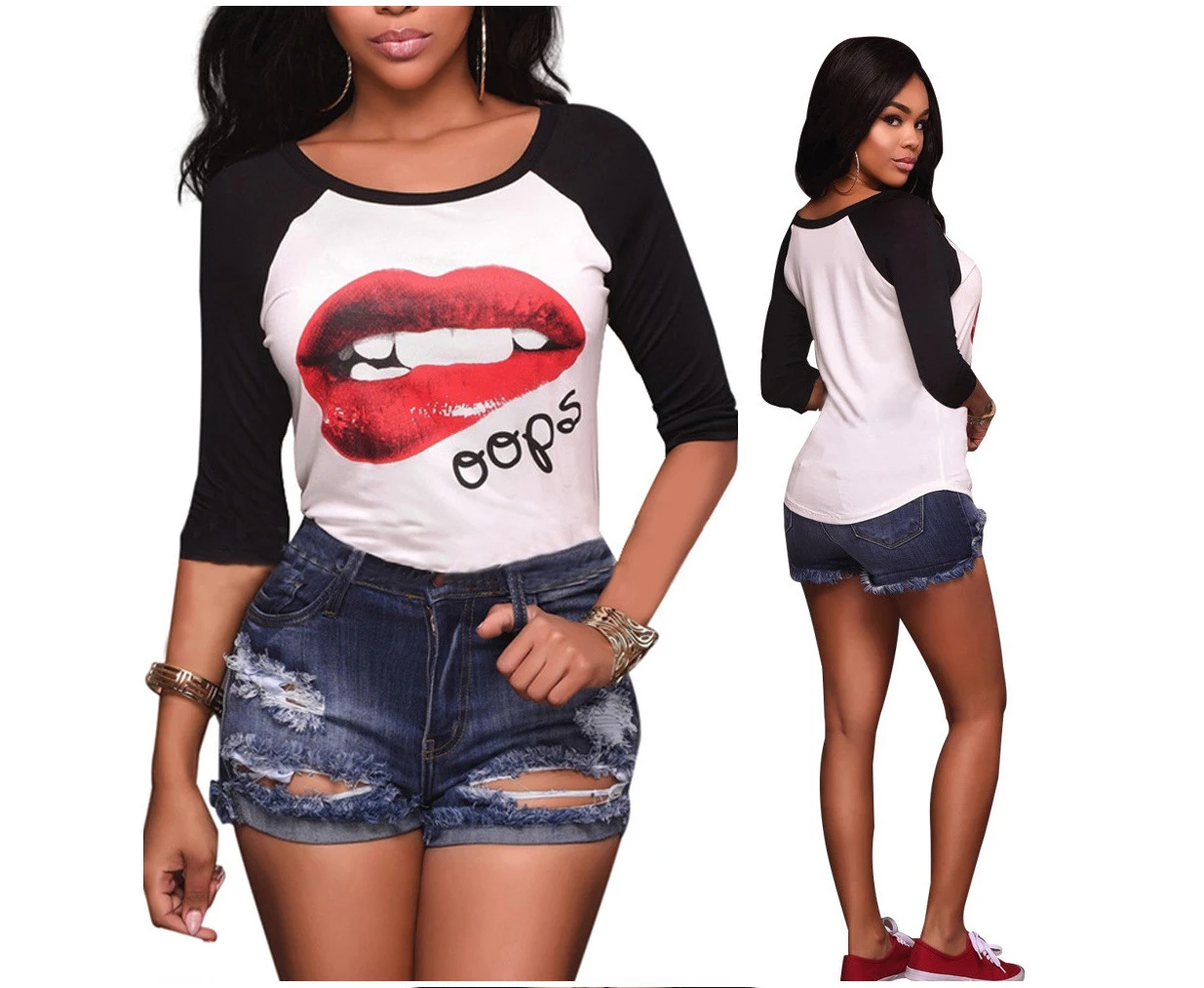 

Women's High Waist Distressed Casual Cut Off Ripped Jeans Denim Short sexy denim shorts, Multi color