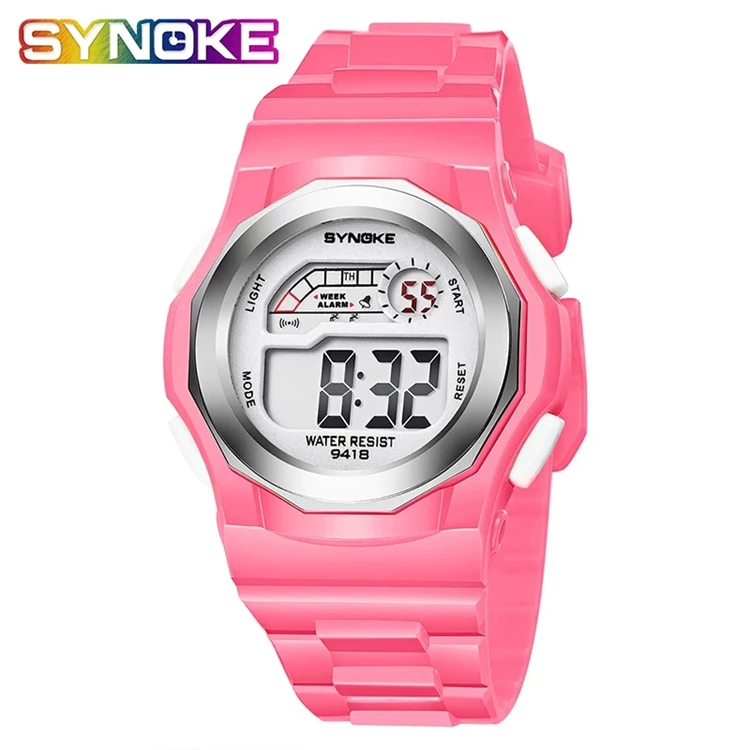 

SYNOKE Watches For Children Wristwatch Kids 30M Waterproof Led Teenage Watches Girls Boys Clock digitaal horloge meisje 2019