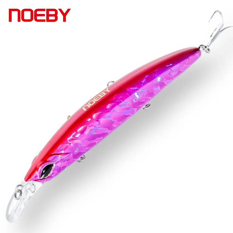 

NOEBY salt water trolling lures 110mm 19g minnow surface lure, Customized, 8 colors on stock