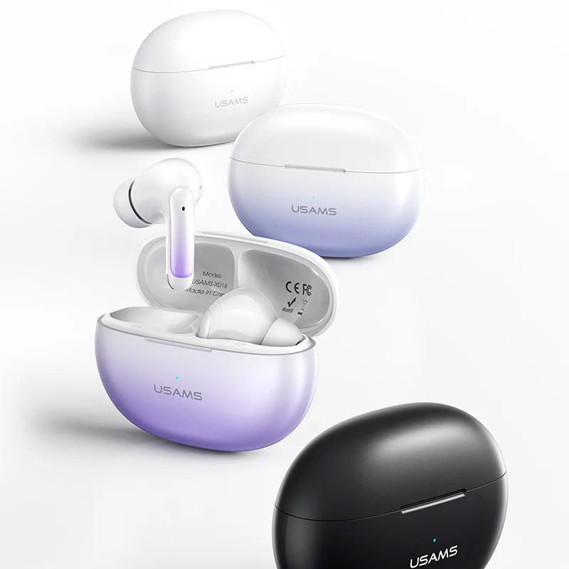 

USAMS Mini ENC Headphone Stereo Sound TWS Wireless Earbuds Music TWS Earphones Type-c Sports Headset