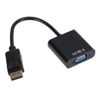 

DP to VGA Video Adapter 1080p Thunderbolt Male Display Port to Female VGA Cables Displayport to VGA DLLE DP Adapter