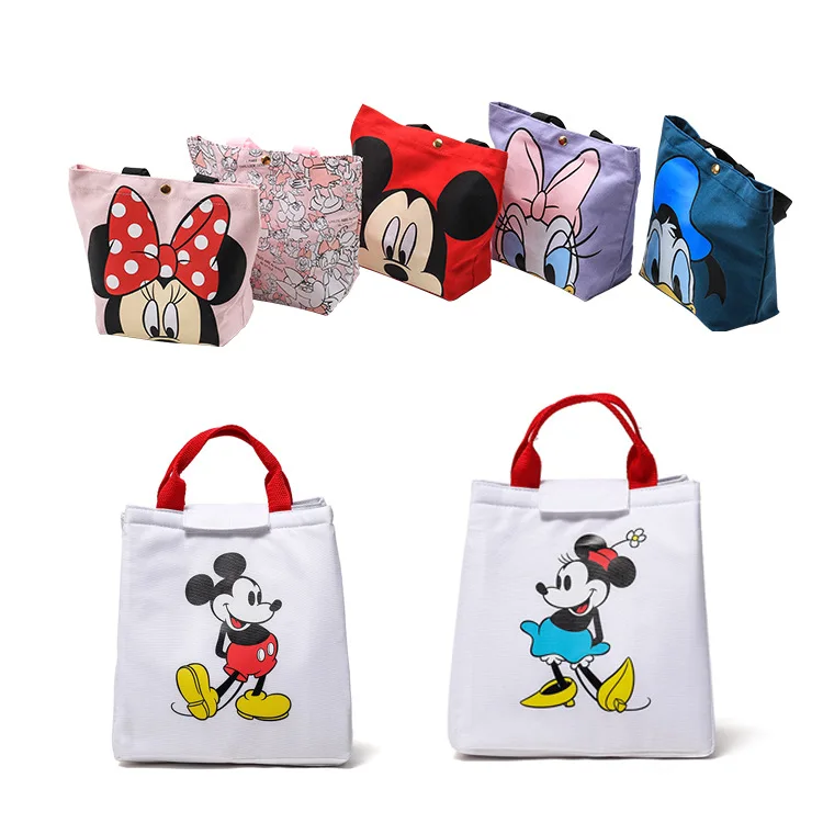 

Disney Mickey Donald Duck portable lunch bag office worker with rice bag cartoon student fashion insulation meal bag, Customized color