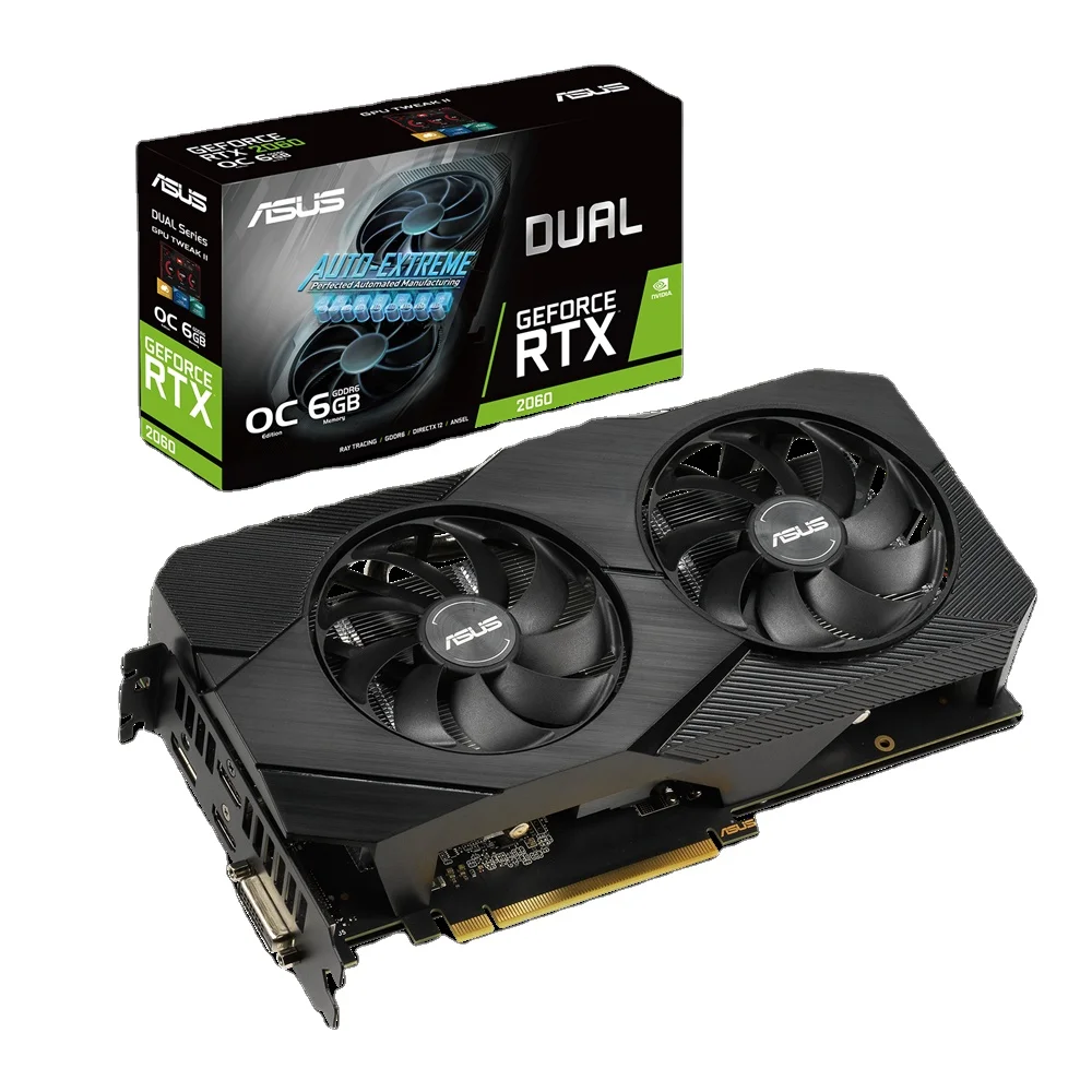 

Hot Sale Graphics Card Dual GeForce RTX 2060 OC EVO 6GB GDDR6 GPU RTX2060 For desktop mining