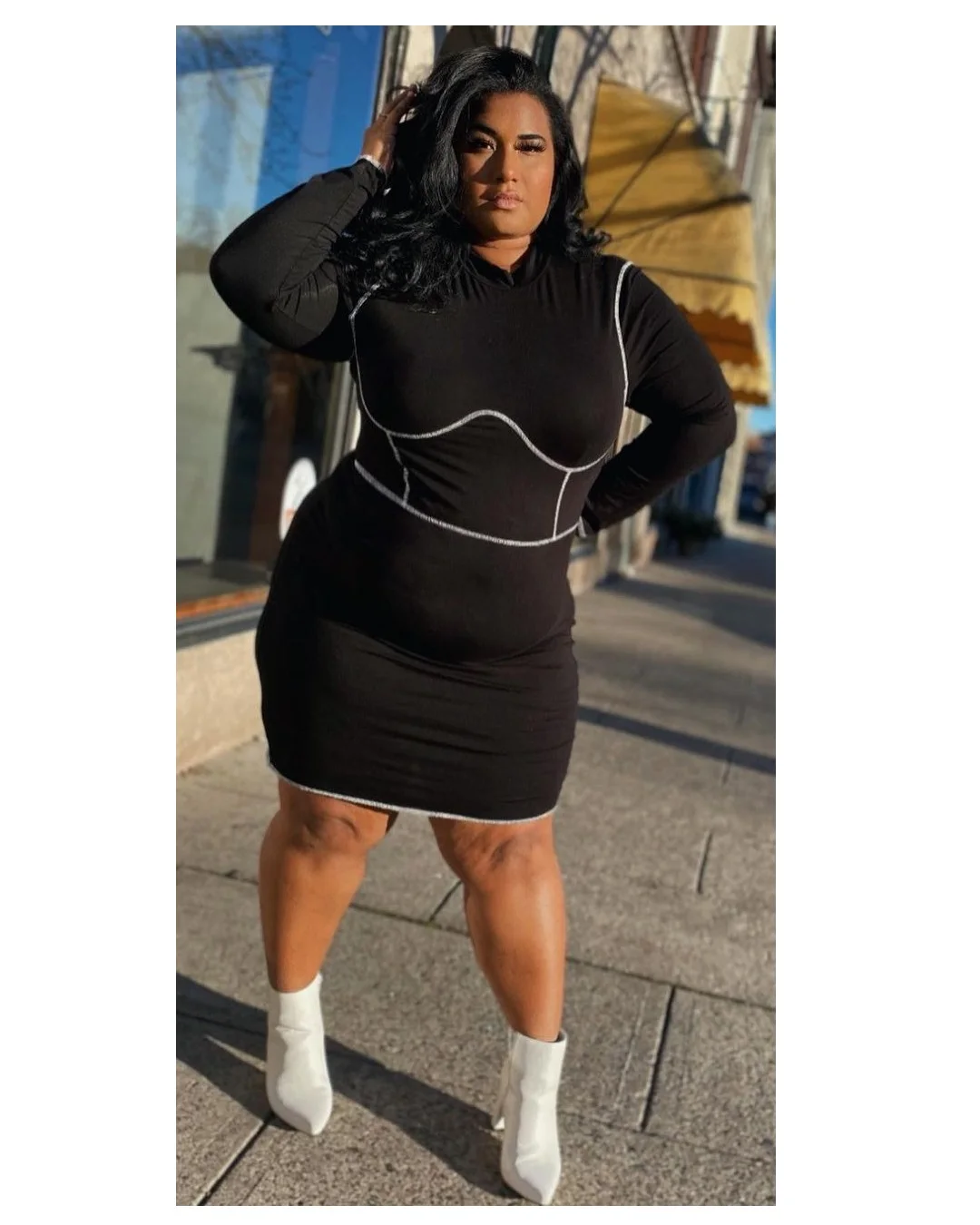 

BR279 2021Spring bodycon plus size casual dresses for fat women