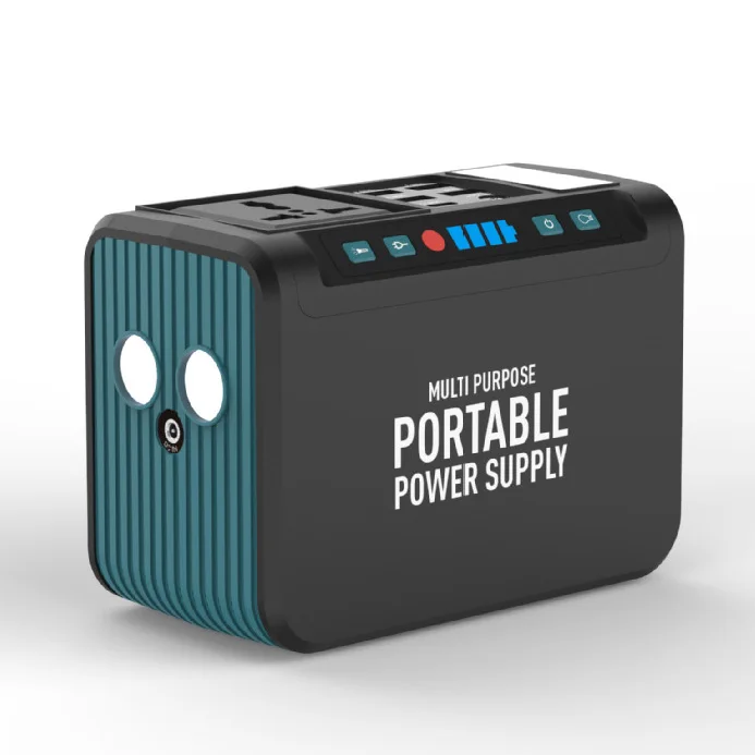 

Multifunctional portable AC 80W power bank station with support solar charging