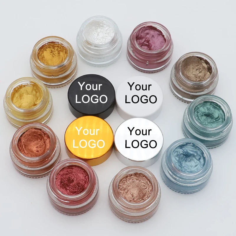 OCHAIN  Private Label Custom  Metallic High Pigment Jelly Glitter Gel Cream Eyeshadow