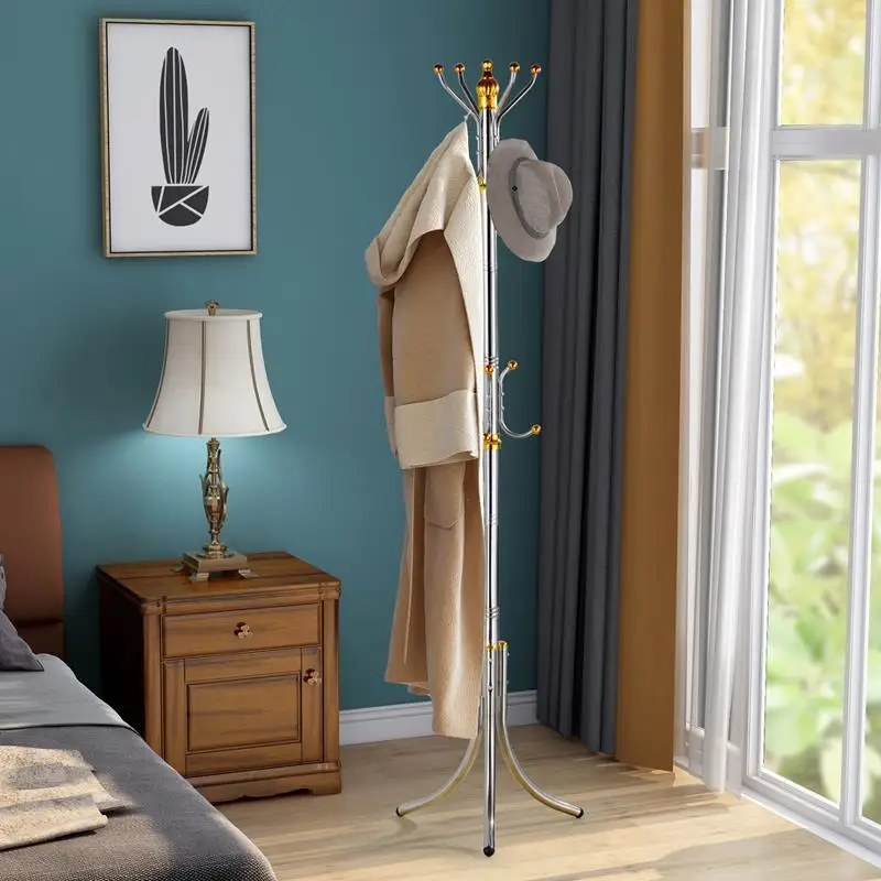 
Clothes Tree Floor Coat Racks Stand Tree Cheap Wholesale Stainless Steel 