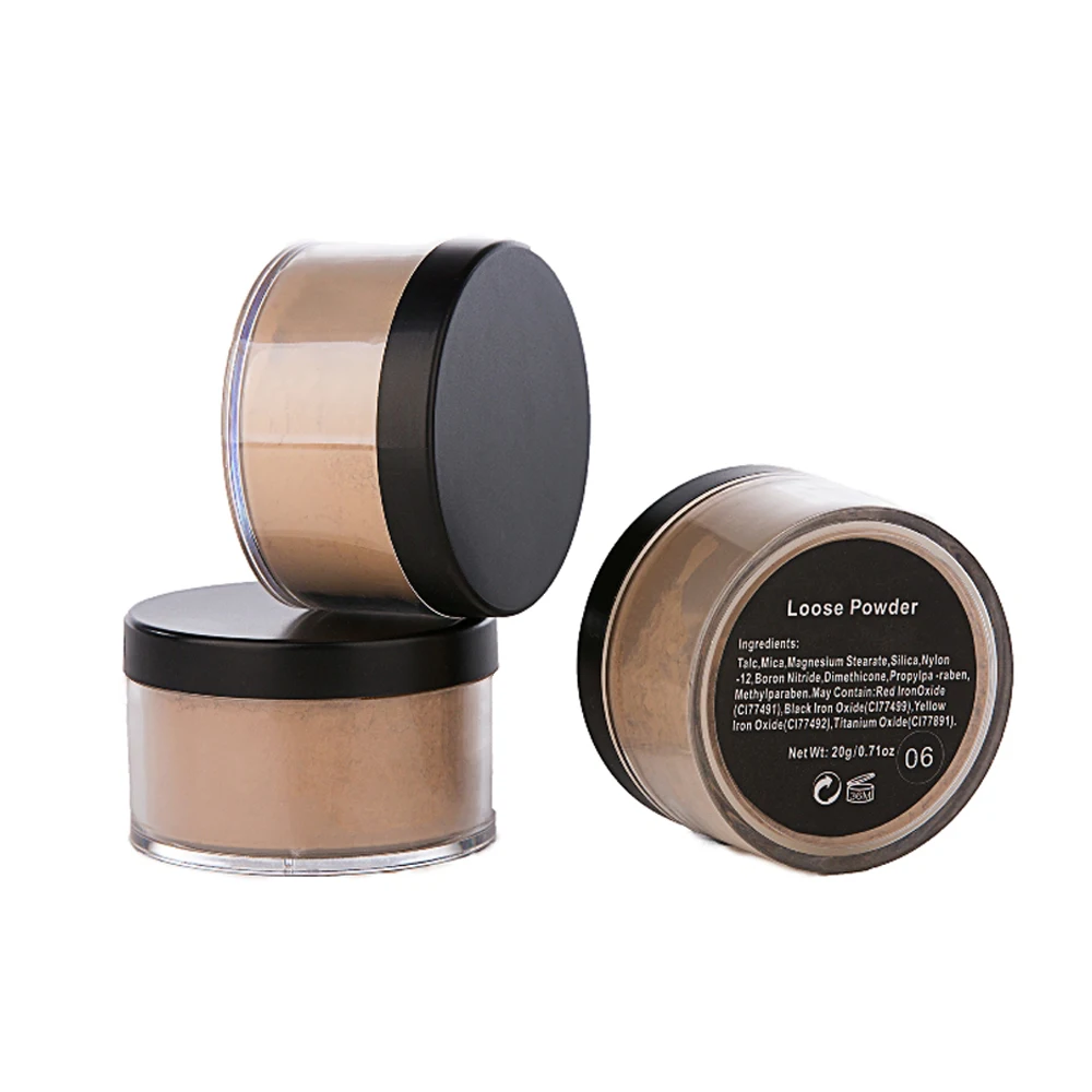 

No Logo Translucent Tone Loose Face Powder for Setting Makeup, 6 colors