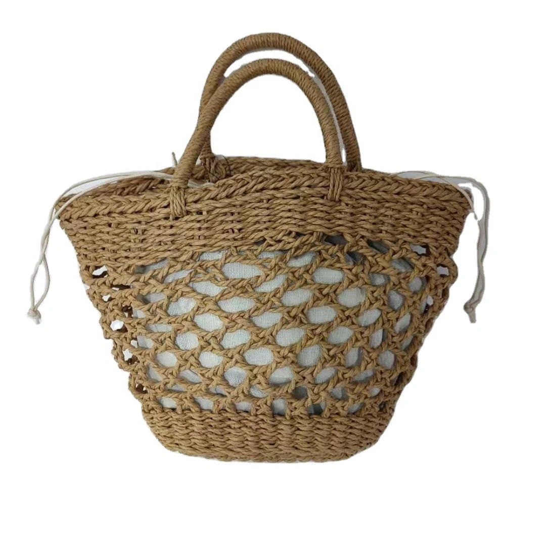 

2021 factory hot sale female bag hollow handbag beach bag, Like the picture