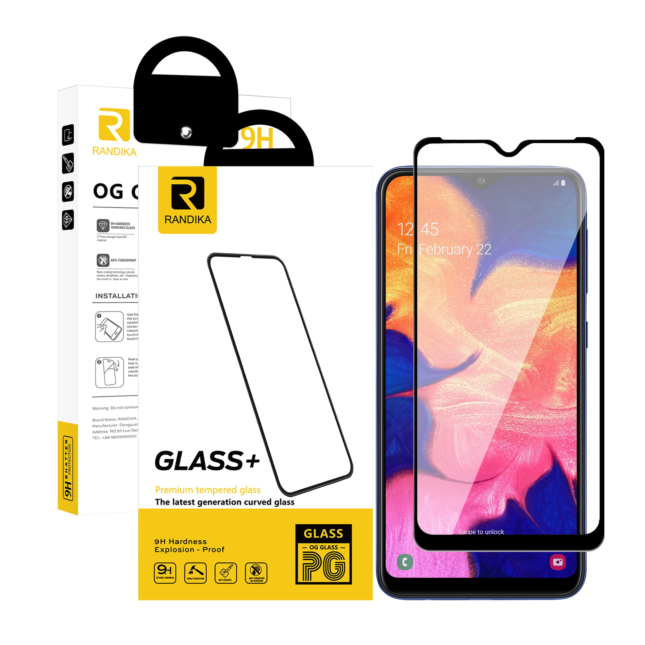 

High Quality Screen Cover Tempered Glass Protective Film For Samsung A10 M10 A10S Ultra-Thin Full Transparent Film