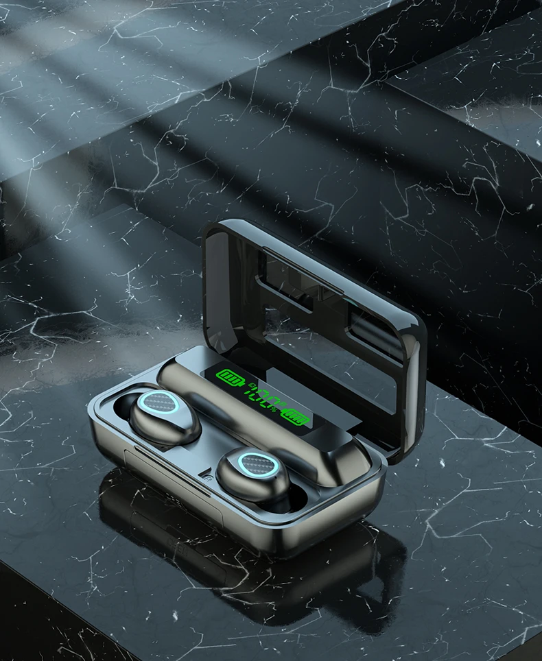 

Free sampl stylish gaming headset telephone music wiresto led display mini charging case R15 tws earbuds auriculares audifon