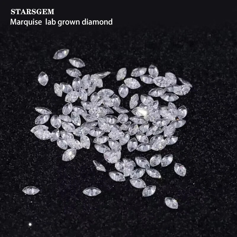 

wholesale Starsgem top quality DEF cvd hpht melee marquise shape lab made diamond