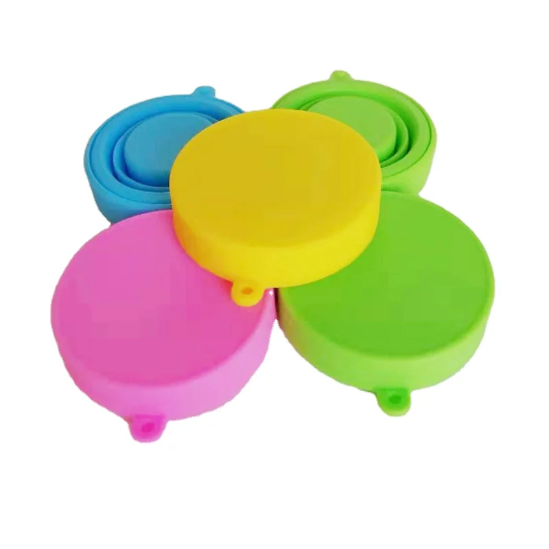 

Portable Folding Silicone Cups With Cover