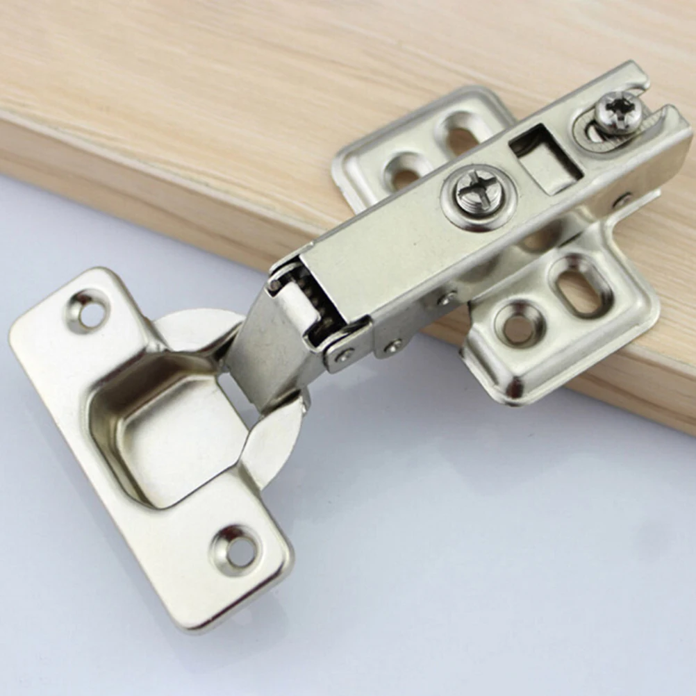 

1pcs Hinge Plate Hinge Stainless Steel Hydraulic Cabinet Door Hinges Damper Buffer Soft Close Kitchen Cupboard Furniture