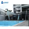 Outdoor cheap prices tensile membrane structure permanent awning shelter waterproof beach shade canopy swimming pool cover tent