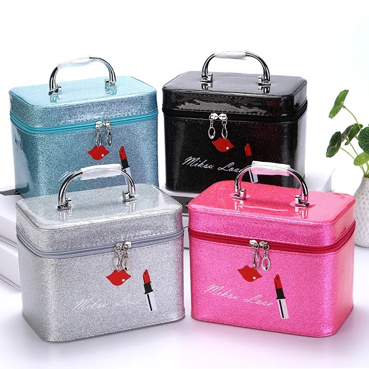 

Maleta de maquiagem cosmetic Wholesale luxury Beauty Cosmetics Bags Fashion Cosmetic Makeup Bag, Custom