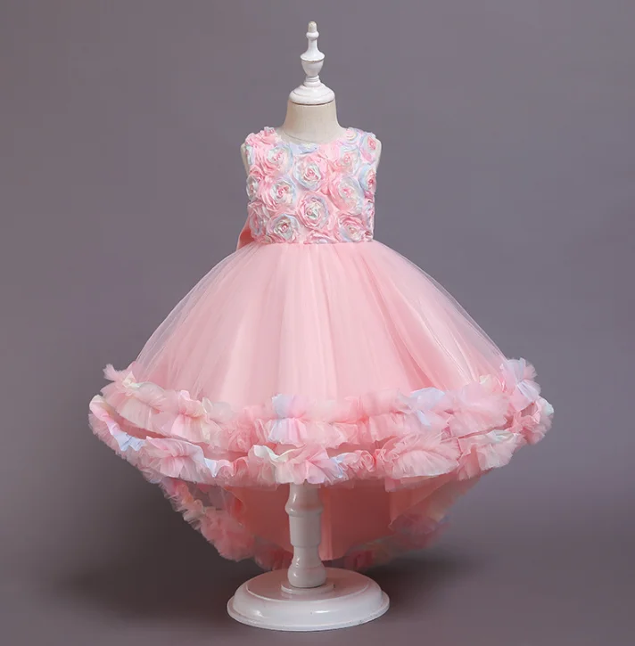 

Flower Embroidery Baby Girls Dress Opening Ceremony Clothing Tutu Party Wear Flower Girl Kids Girls Princess Dress for 2021, As pic shows, we can according to your request also