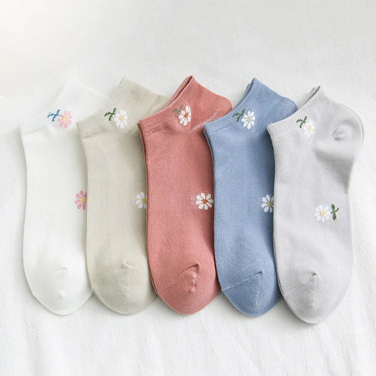 

Flower Pattern Socks Multi Color Cheap Socks Ankle Socks