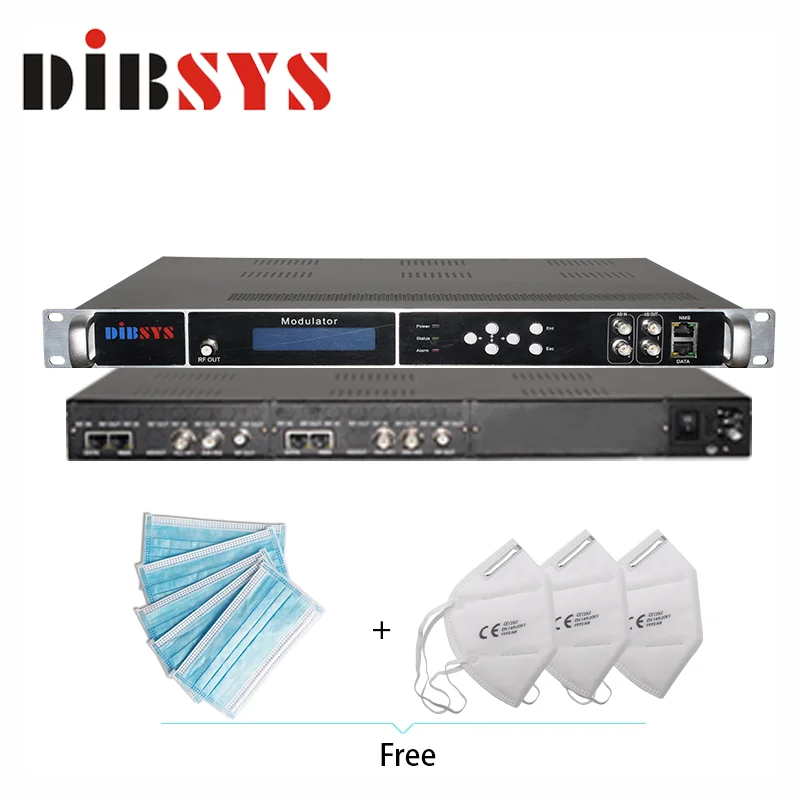 

video audio ip to rf isdbt tb modulator 12 in 1 optional modulation DVB-C DVB-T ATSC DTMB