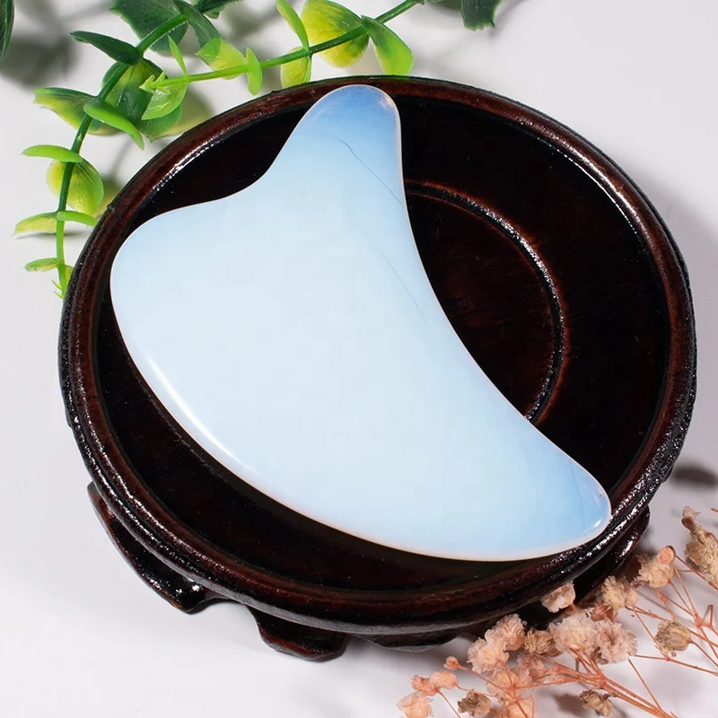 

Hot Selling White Gua Sha Board Facial Face Body Massage tools Dolphin Shape Bian Gua Sha Stone Scrping Massage Board