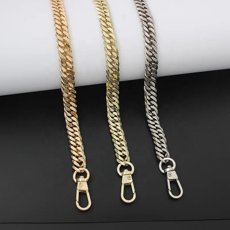 

Nolvo World 3 colors 10mm width bag chain with round hook metal chain with single shoulder strap female accessoriesbag chain