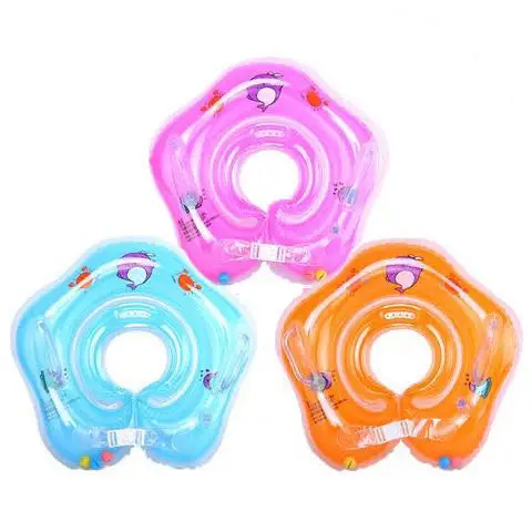 

Baby Inflatable Ring Baby Neck Inflatable Wheels for Newborns Bathing Circle Safety Neck Float