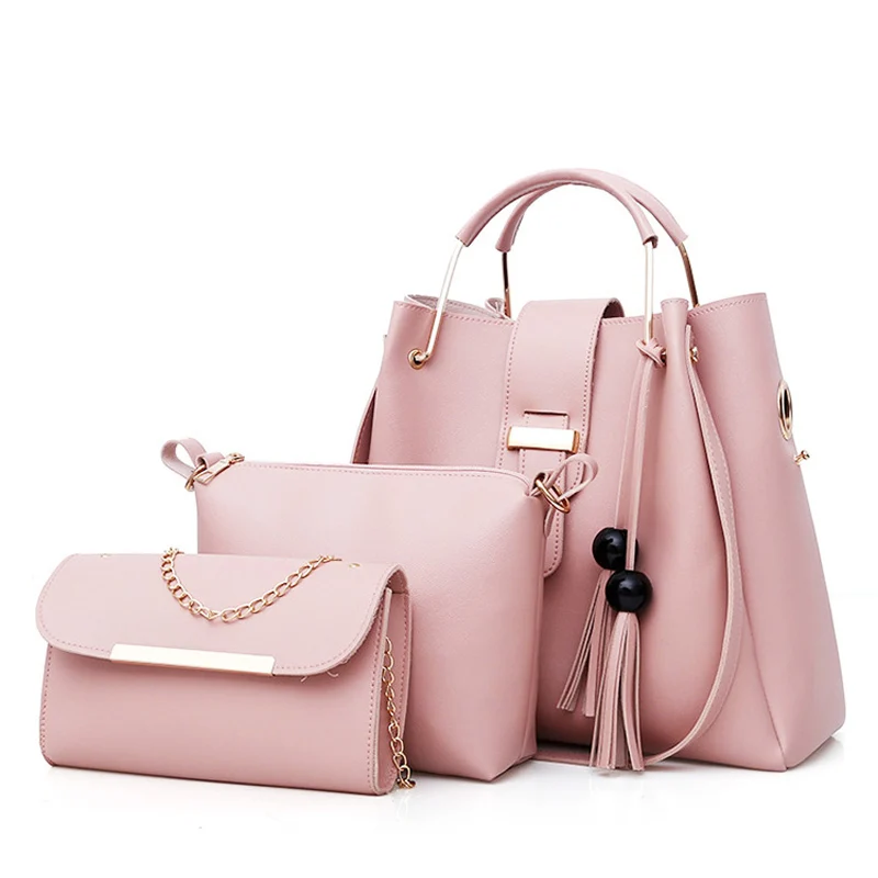 

Latest Bags 2021 Women in Bulk Leather Hand bag Hot selling Confident Ladies Luxury Handbags Set Purses and Handbags Custom Logo, More colors can be customized