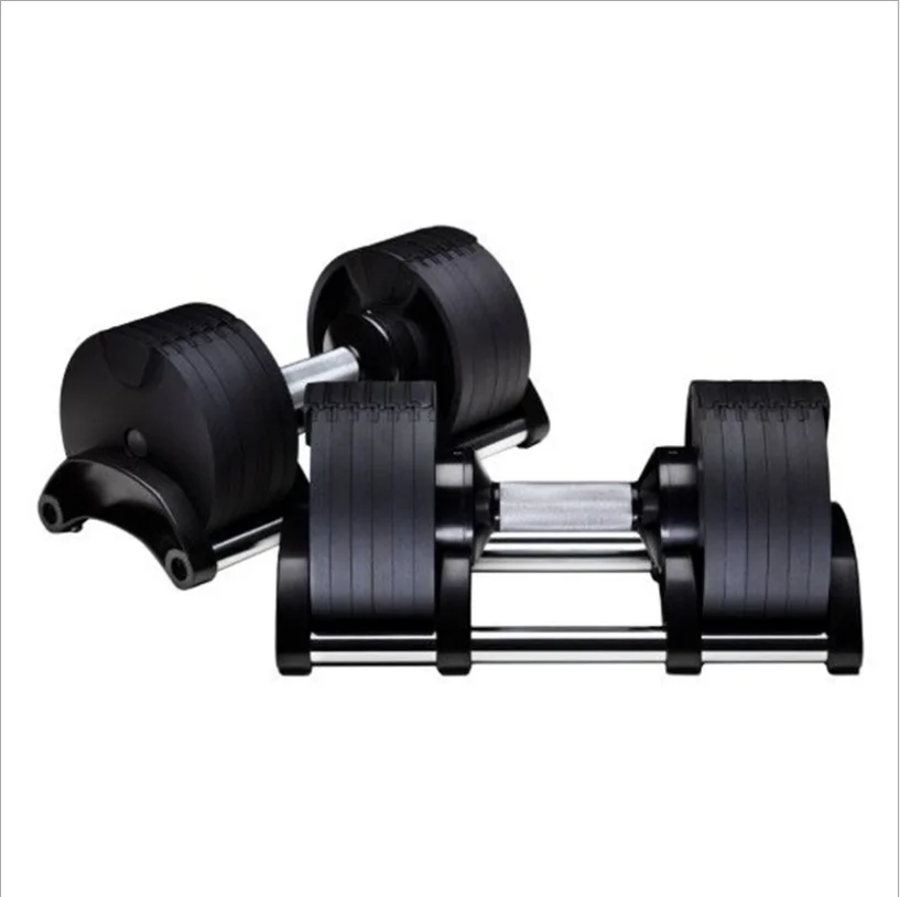 

2021 New Design Exercise Equipment 32kg Adjustable Dumbbell Set, Black