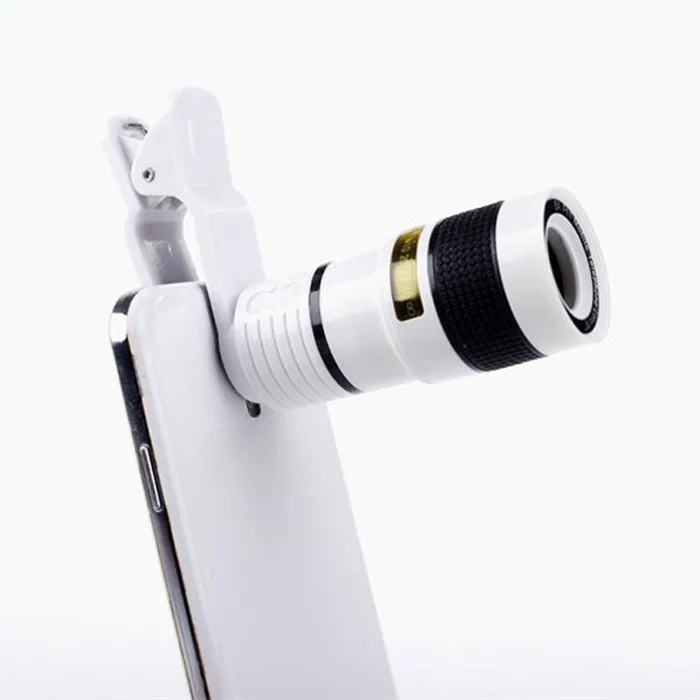 

Universal Cell Phone Telescope Telephoto Camera Lens 8X Zoom Manual Focus Clip-on Camera Lens