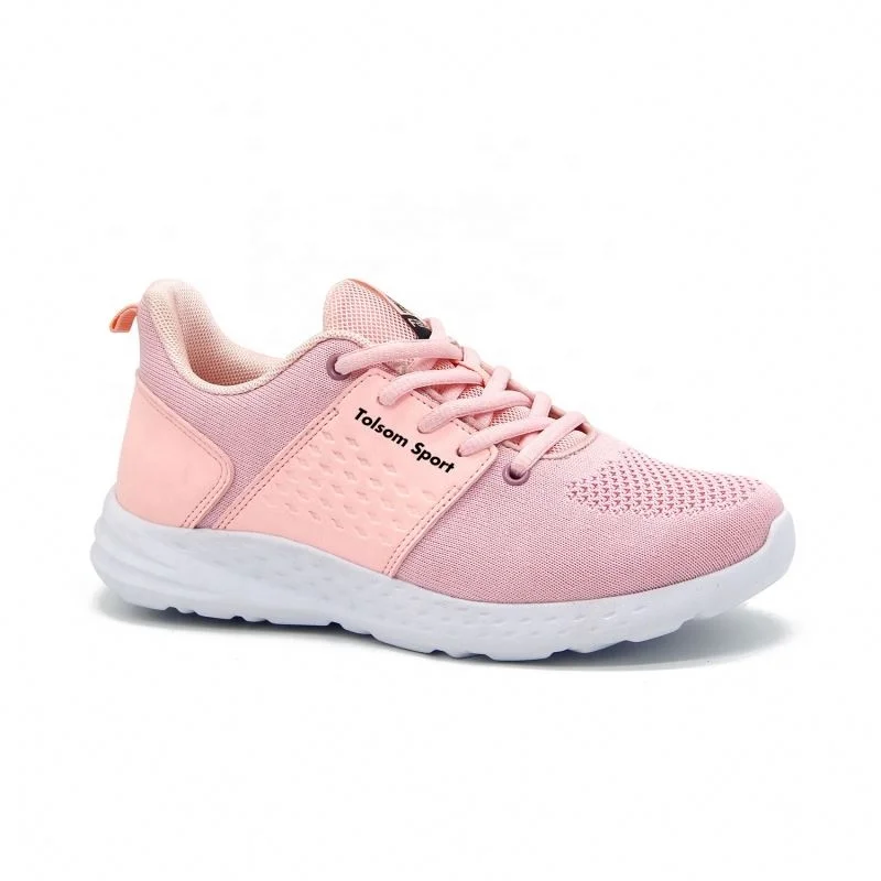 

High Quality Knitted Mesh Breathable Sneakers Fashion Ladies Walking Style Shoes